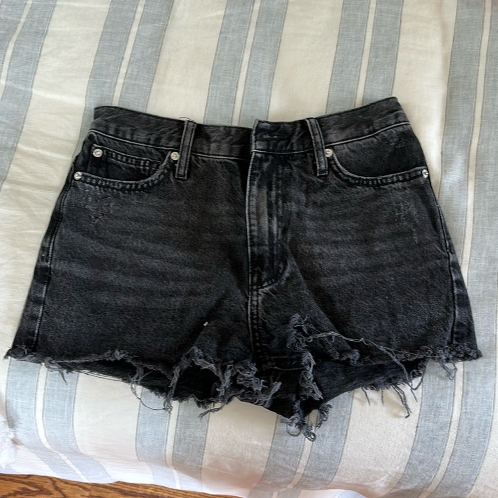 Washed black BDG Jean shorts